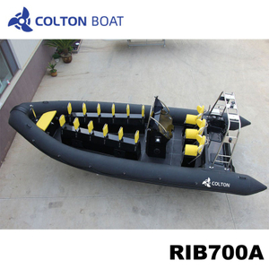 Barcos infl&aacute;veis ​​de casco r&iacute;gido do zod&iacute;aco militar de 700 cm com tubo Hypalon para venda