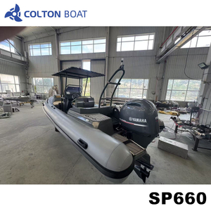 Fornecimento de f&aacute;brica barcos infl&aacute;veis ​​com costela de alum&iacute;nio de 660 cm com motor